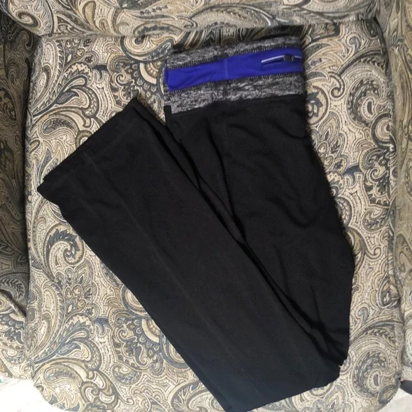 Tangerine workout pants Black and Royal Blue Sz S - Picture 1 of 5